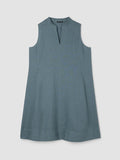 Organic Linen Split Collar Dress