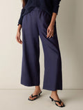 Organic Linen Ankle Wide Pant