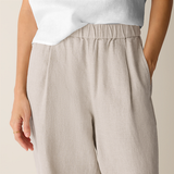 Organic Linen Pleated Lantern Pant