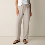 Organic Linen Pleated Lantern Pant