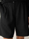 Organic Linen High Waisted Walking Short