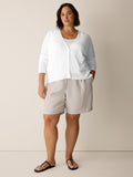 Organic Linen High Waisted Walking Short