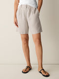 Organic Linen High Waisted Walking Short