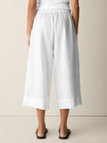 Organic Linen Pleated Culotte