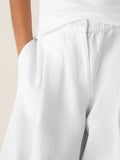 Organic Linen Pleated Culotte