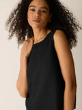Organic Linen Round Neck Shell