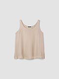Lightweight Satin Shimmer Scoop Neck Tank