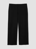 Washable Stretch Crepe Wide Ankle Pant