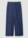 Lightweight Organic Cotton High-Waisted F/L Wide Trouser