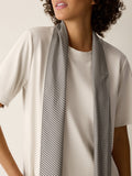 Printed Silk Tie Scarf