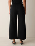 Lightweight Ponte Wide Ankle Pant