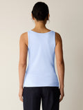 Organic Cotton Stretch Rib Scoop Neck Slim Tank
