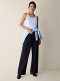 Organic Cotton Stretch Rib Scoop Neck Slim Tank
