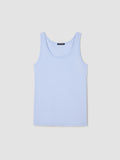 Organic Cotton Stretch Rib Scoop Neck Slim Tank