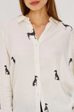Saige Blouse - Ivory Whippets