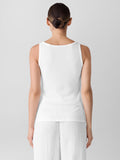 Organic Cotton Stretch Rib Scoop Neck Slim Tank
