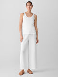 Organic Cotton Stretch Rib Scoop Neck Slim Tank