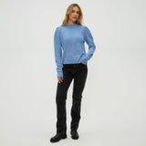 Genova Cozy Knit Puff Sleeve Pullover