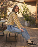 Roxy Lux Cotton Cashmere Stripe Crew