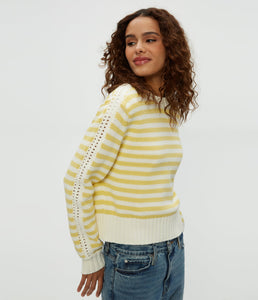 Merle Striped Crew Neck Sweater