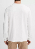 Slub Cotton Split-Neck T-Shirt