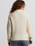 High Collar Sweater w/ Buttons