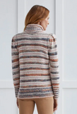 Space Dye Yarn Turtleneck Sweater