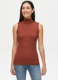 Hillary Ribbed Turtleneck Tank