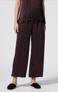 Sandwashed Cupro Ankle Wide Pant