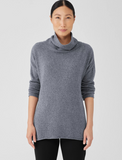 Recycled Cotton Cashmere Turtleneck Tunic