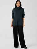 Recycled Cotton Cashmere Turtleneck Tunic