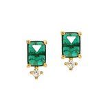 Rectangle Studs with CZ