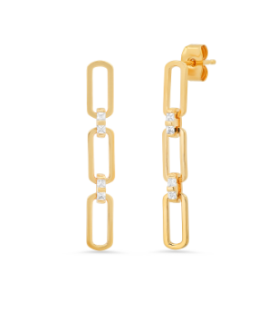 Triple Chain Link Earrings