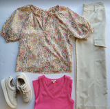 Lilly Vintage Floral Blouse