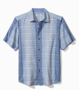 Ocean Ombré Silk-Blend Camp Shirt