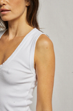 Jordan U Neck Ribbed Tank