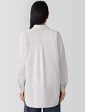 Organic Cotton Ripple Classic Collar Long Shirt