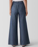 Airy Organic Cotton Twill Wide Full Length Jean