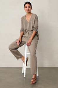 Organic Cotton Tapered Ankle Pants