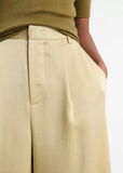 Mid Rise Satin Culotte