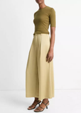 Mid Rise Satin Culotte