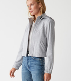 Mason Hooded Crop Terry Jacket