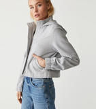 Mason Hooded Crop Terry Jacket