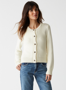 Willa Tape Yarn Crew Cardigan