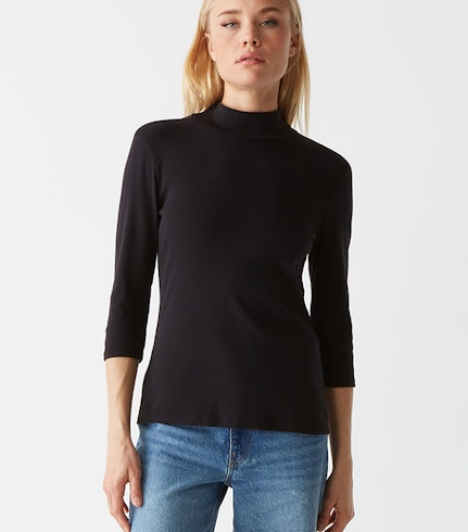 Nico Supima Mock Neck Tee