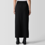 Washable Flex Ponte Maxi Skirt w/ Front Slit