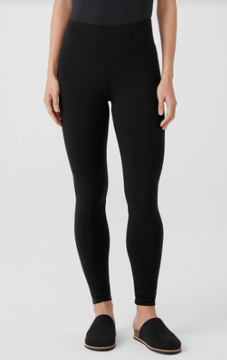 Stretch Jersey Knit High Waisted Ankle Legging