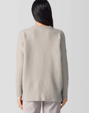 Silk Cashmere Boucle Bliss Crew Neck Tunic