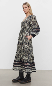 Ikat Viscose Dress