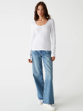 Emilia Ultra Rib LS Scoop Tee